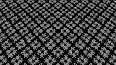 graphic video pattern with geometric figures that tilts up and moves.