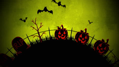 Halloween-background-animation-with-coffins-2