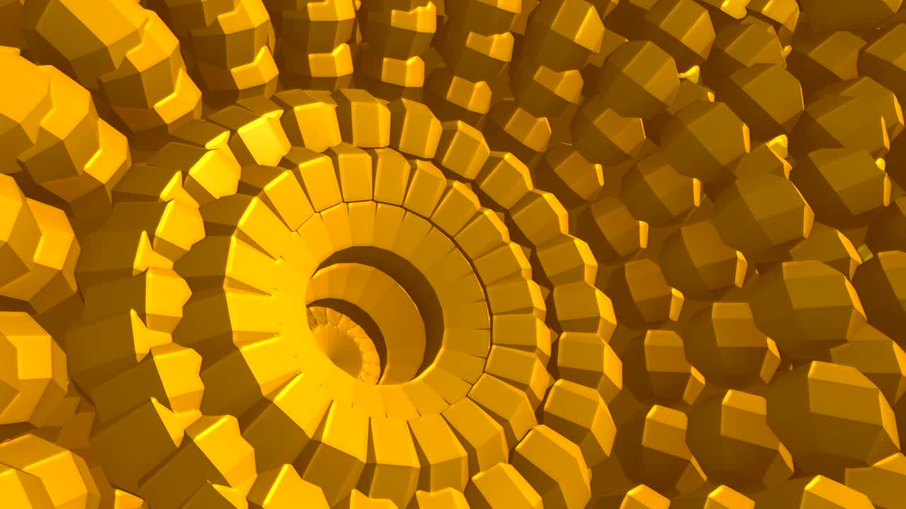 Abstract animation with fantastic object