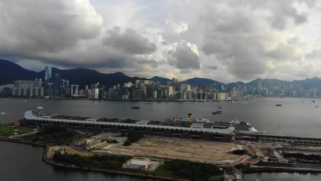 Tiro-De-Dron-Del-Horizonte-De-Hong-Kong