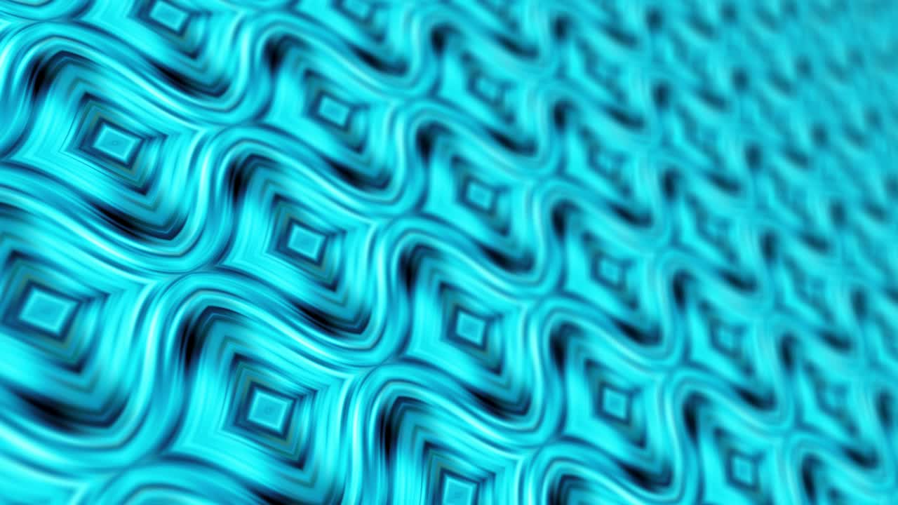 3d abstract background of Sci-fi artistic geometry motion background. 4K 3D rendering seamless loop futuristic technology abstract VJ for tech titles. Colorful glowing light blue psychedelic pattern.