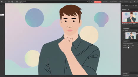 illustration of a man thinking