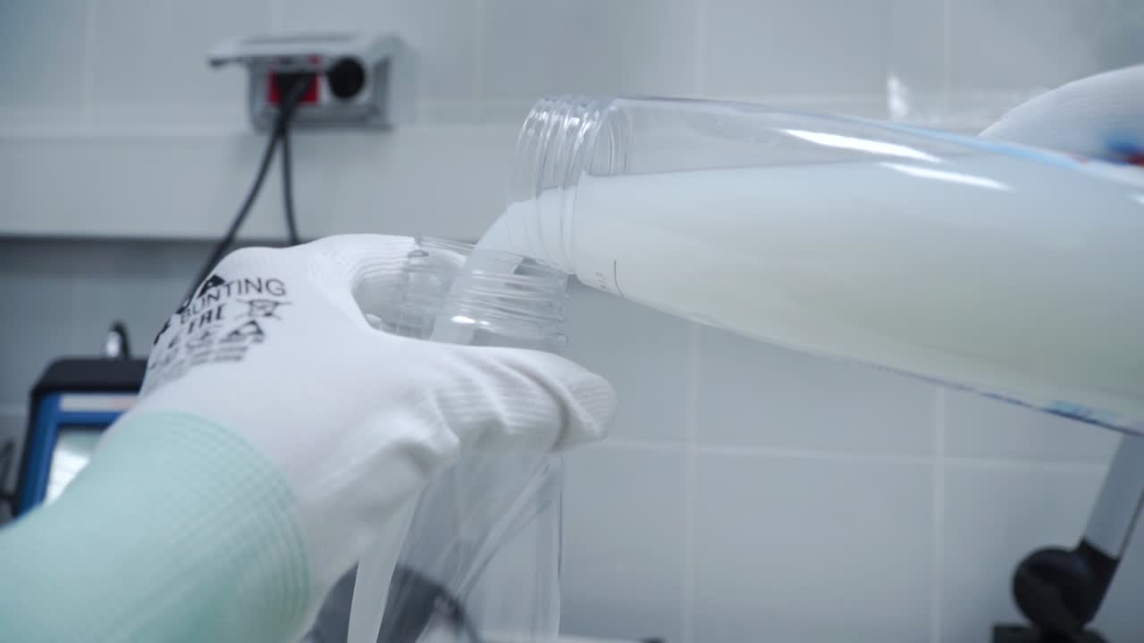 ensayos de laboratorio de botellas de plástico