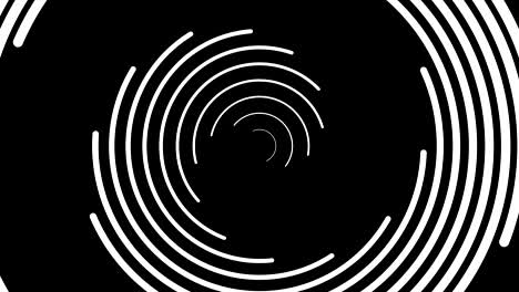 trazos blancos geométricos abstractos, líneas giratorias en espiral, fondo generado por computadora, fondo renderizado en 3d