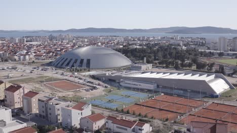 super modern handball stadium