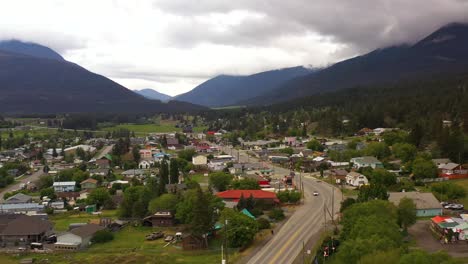 Sky-High-Over-Clinton,-BC:-Unfolding-the-Town's-Beauty-through-Drone-Imagery