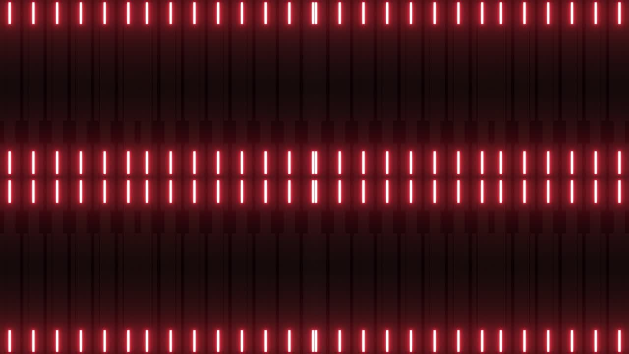 Red Neon Light Pattern on Dark Background