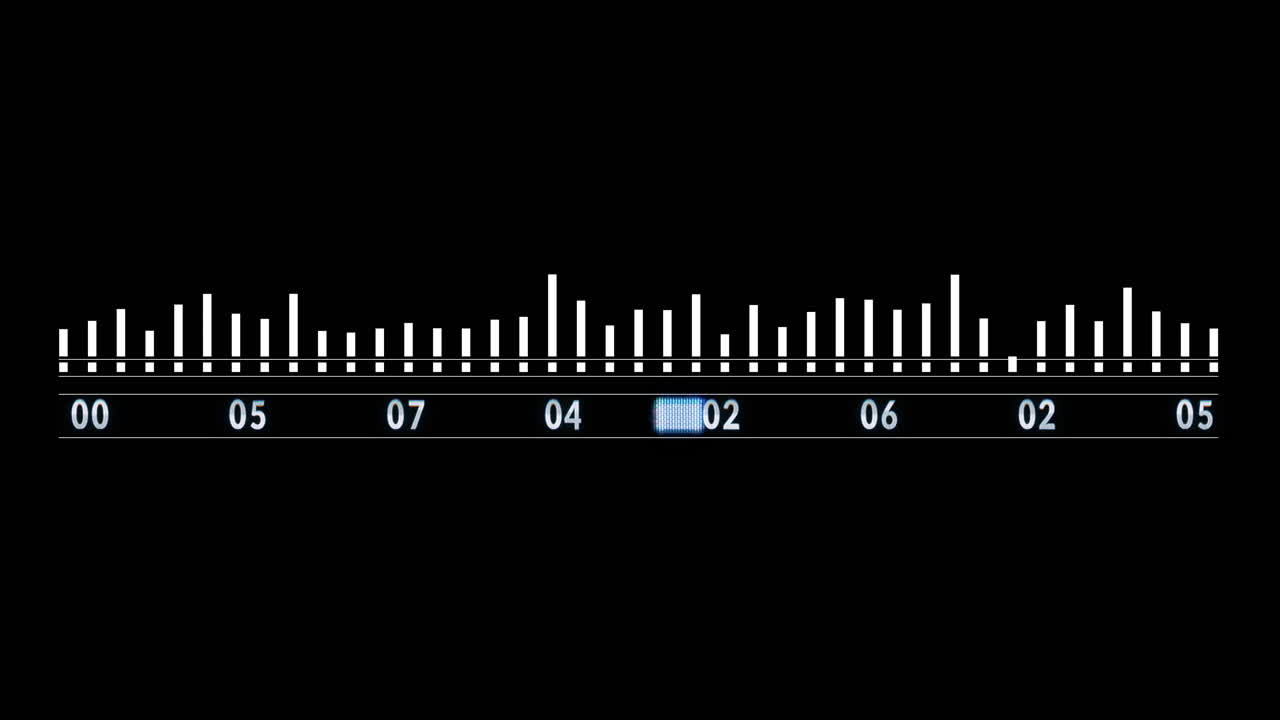 HUD 디스플레이용 숫자 및 측정 그래픽 인터페이스 요소
