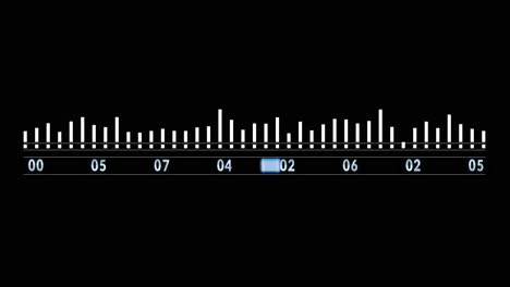 numbers and measurement graphical interface elements for hud display