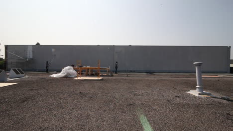 lapso de tiempo de una gran pared pintada