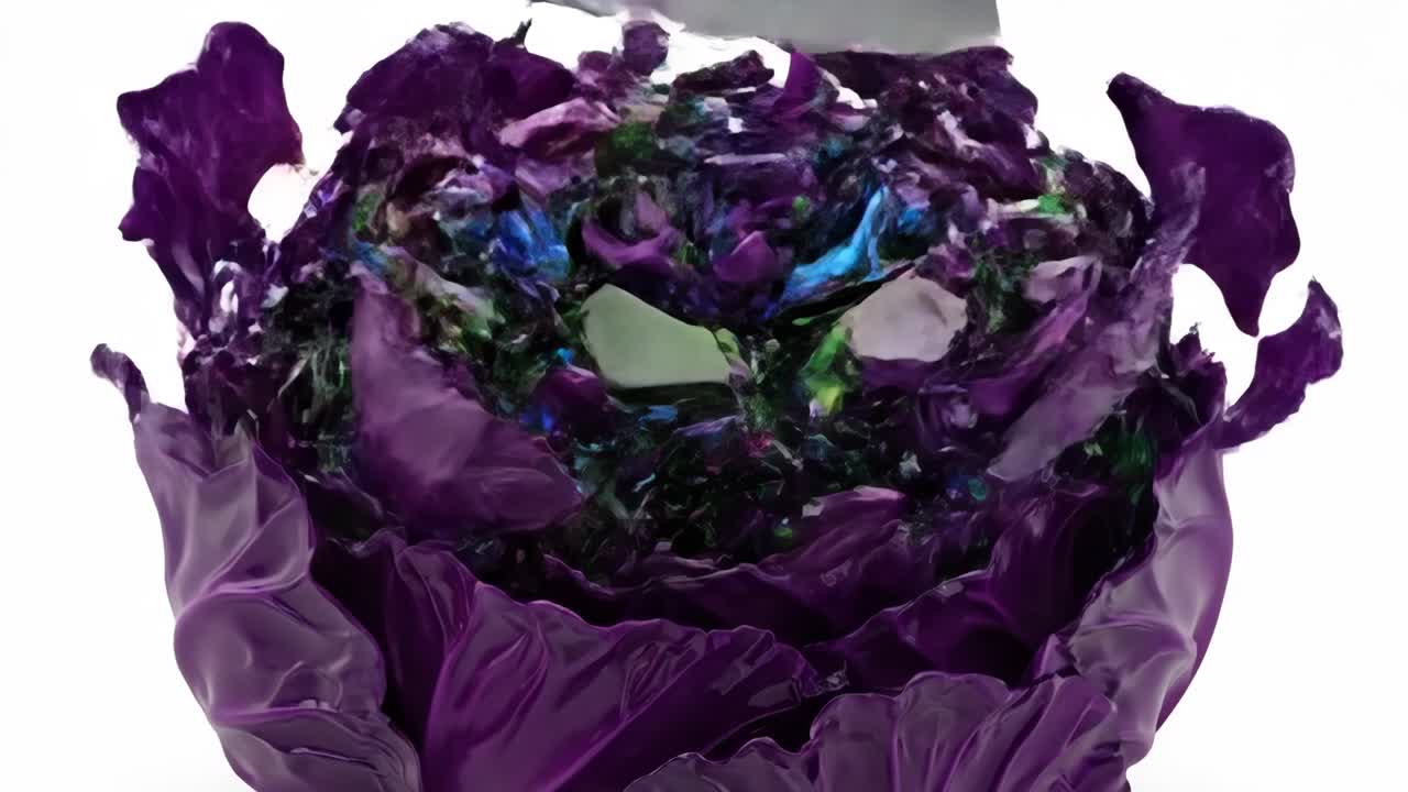 Red Cabbage Close Up
