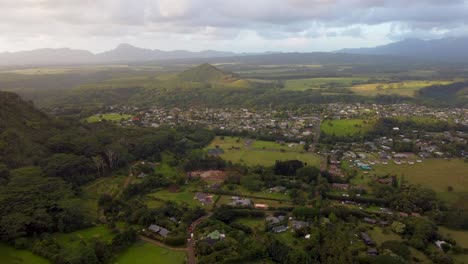 Aerial-mountain-sunrise-footage