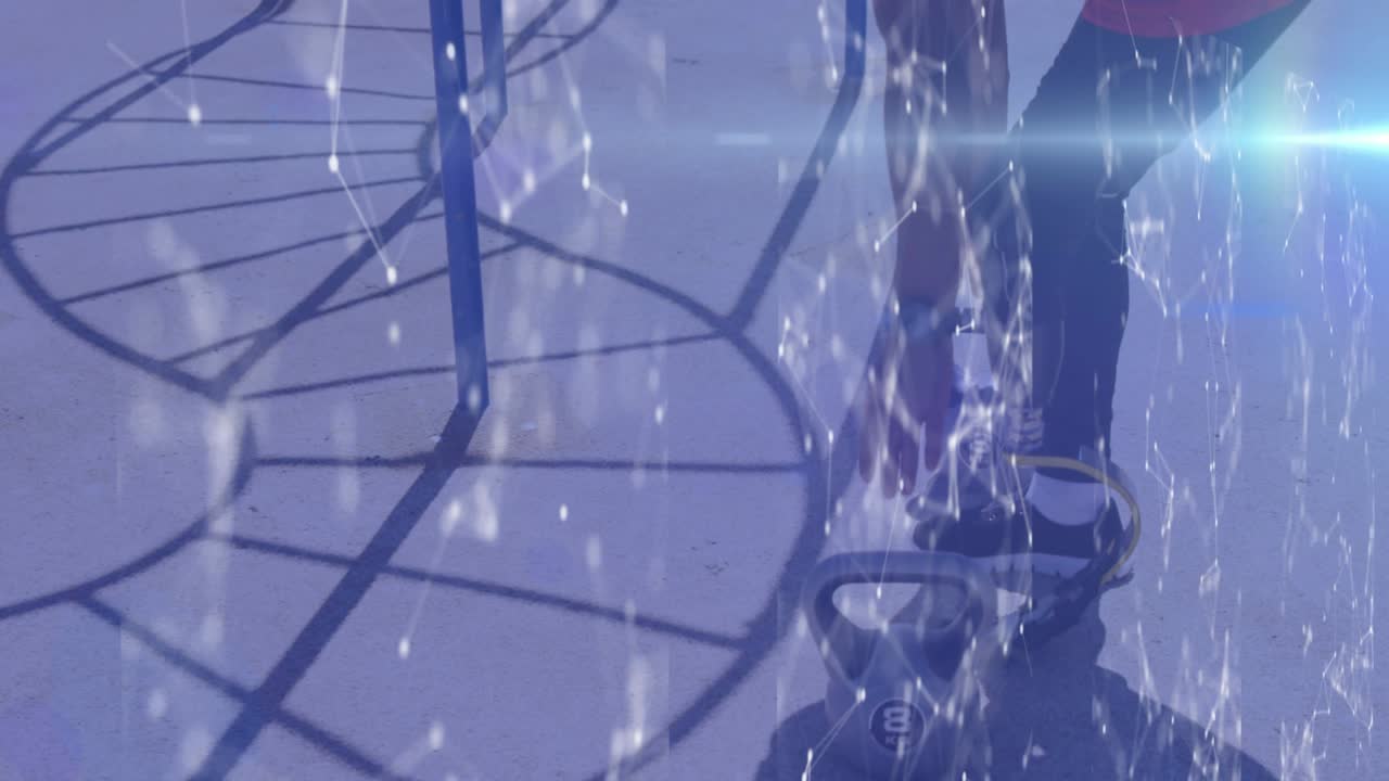 야외 운동을 하는 의족을 가진 남성 운동 선수에 대한 커뮤니케이션 네트워크의 활성화