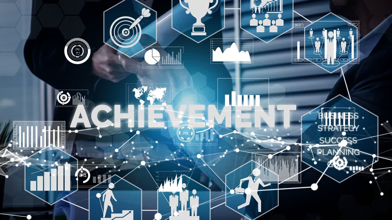 logro y éxito de los objetivos empresariales conceptual .