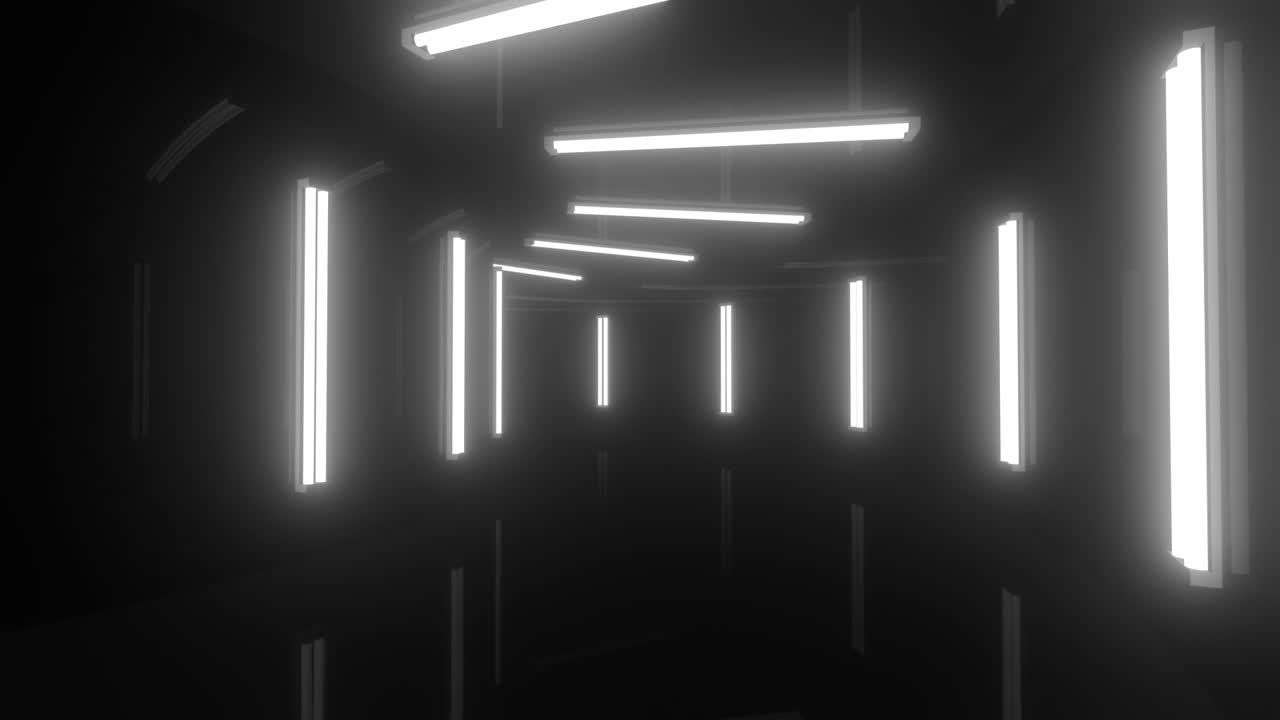 미래의 네온 터널