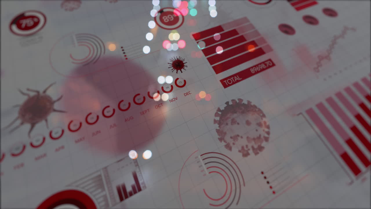 interfaz digital de coronavirus contra el tráfico nocturno de la ciudad