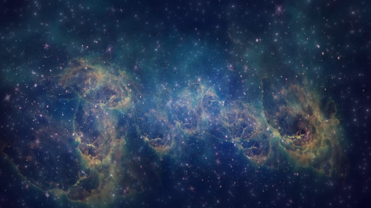 animación de la nebulosa de la galaxia espacial