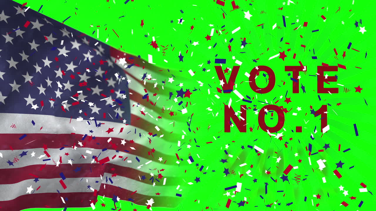 Video for American election with flag