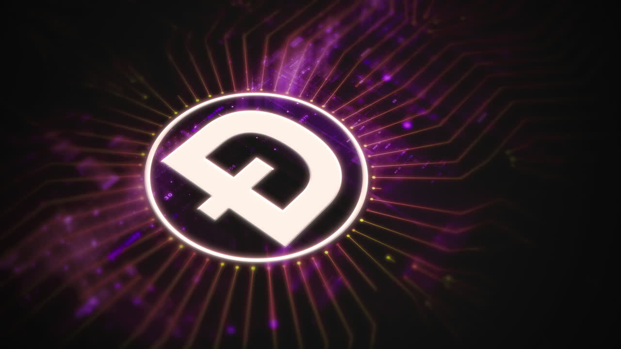 Futuristic digital background highlighting advanced cryptocurrency and encryption technology, featuring blockchain networks and secure cryptographic systems : Doge, Doge coin