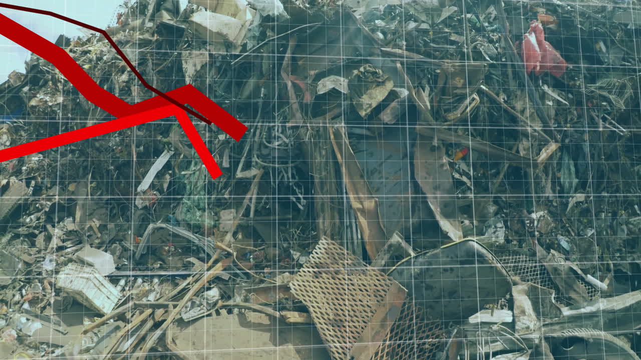 쓰레기 매립지에서 금융 데이터 처리의 애니메이션