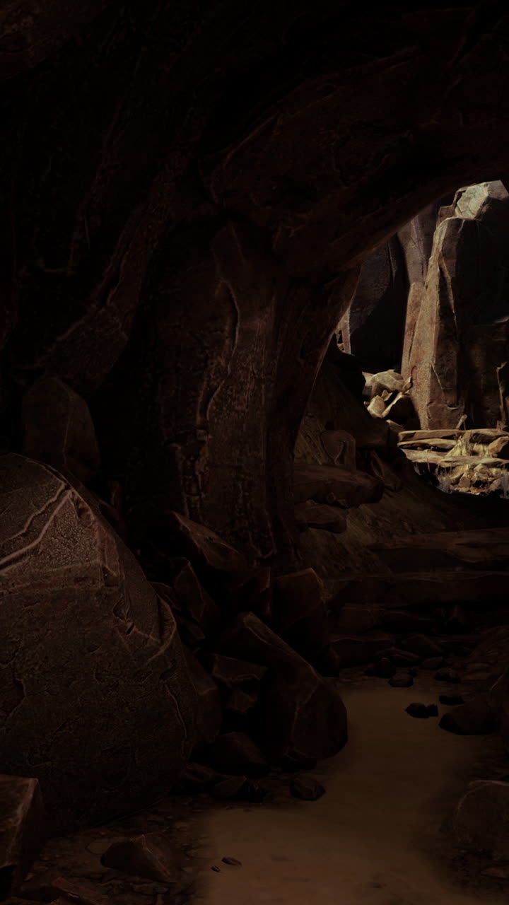 entrada a la cueva oscura