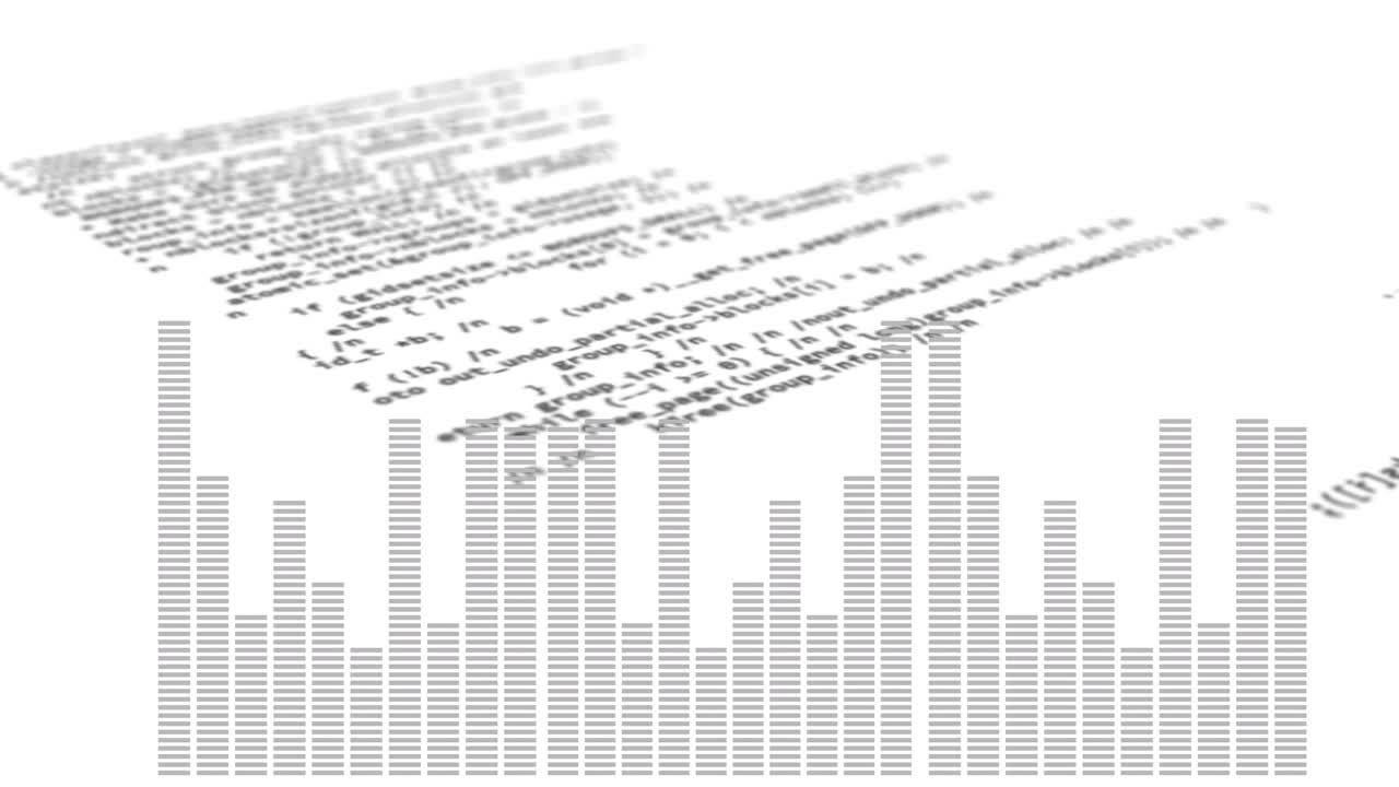 Animation of financial data processing over statistics