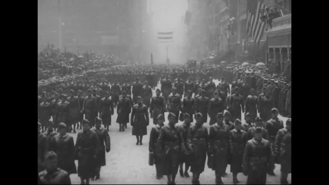 enormes desfiles de soldados en las ciudades americanas antes de la primera guerra mundial 1