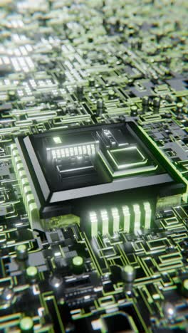 advanced cpu on a circuit board