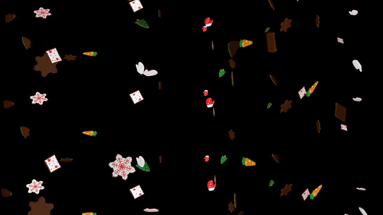 3d 쿠키, 다양한 쿠키, 비, 크리스마스 장식