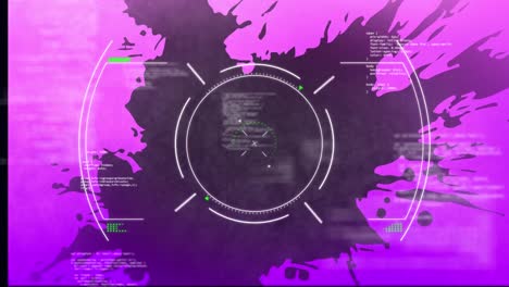 Animation-of-scope-scanning-and-data-processing-on-black-background