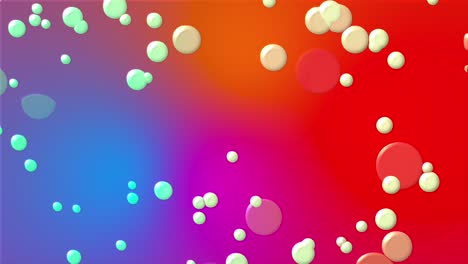 abstract multicolored background with round bubbles. computer generated 3d rendering