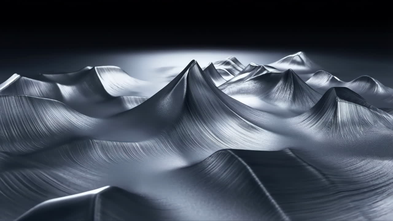 Abstract Metallic Waves and Peaks