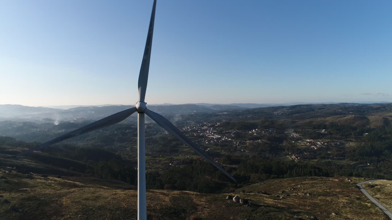 Windmills aerial view