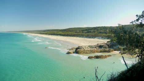 Paisaje-De-La-Isla-De-Stradbroke-Del-Norte,-Lugares-De-Turismo-Queensland-Australia