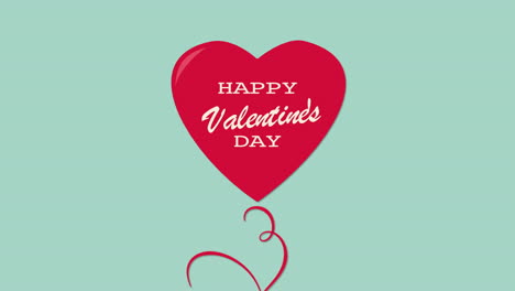 Happy-Valentines-Day-with-flying-red-heart-balloon