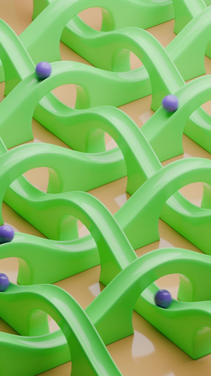 patrón geométrico abstracto con bolas rodantes