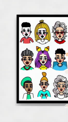 collection of diverse cartoon avatar illustrations