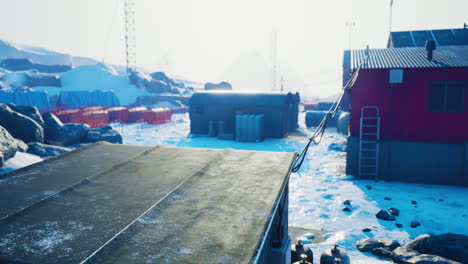 view of the important antarctic station