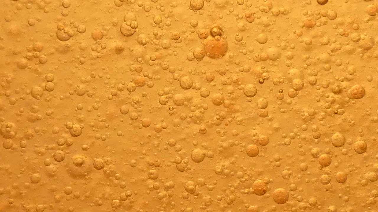 Tiny floating oil bubbles