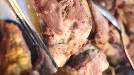 roasted meat display