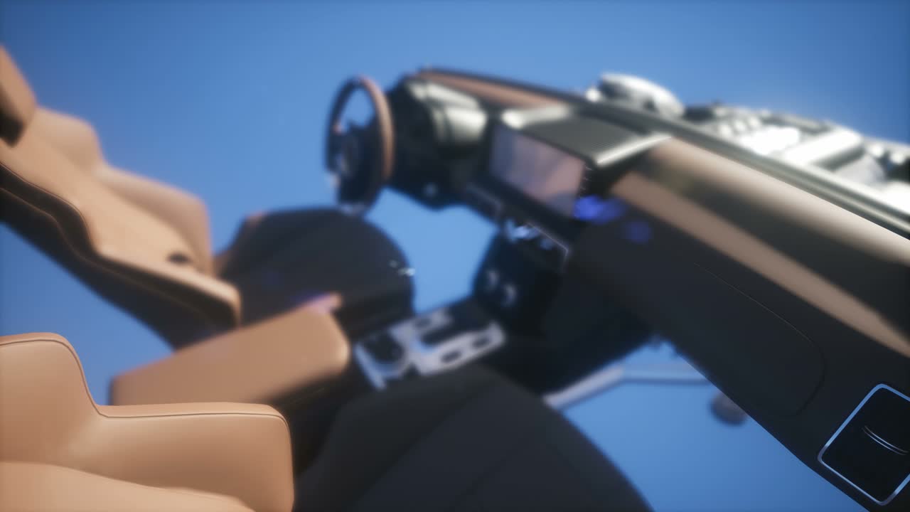 세부적인 자동차 내부