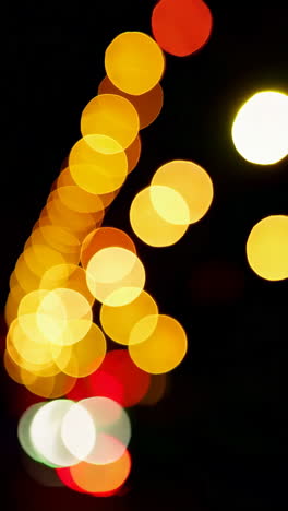 luces bokeh por la noche