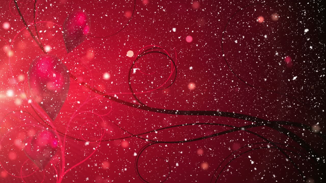 크리스마스 장식의 디지털 애니메이션 4k