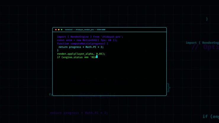 Software Developer Writing JavaScript Code in Terminal Window