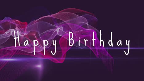 feliz cumpleaños en un fondo de escaneo