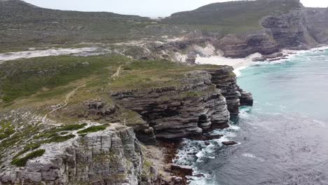 cabo de buena esperanza, sudáfrica, por un avión no tripulado lateral