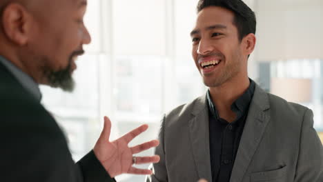 business men, shaking hands with interview