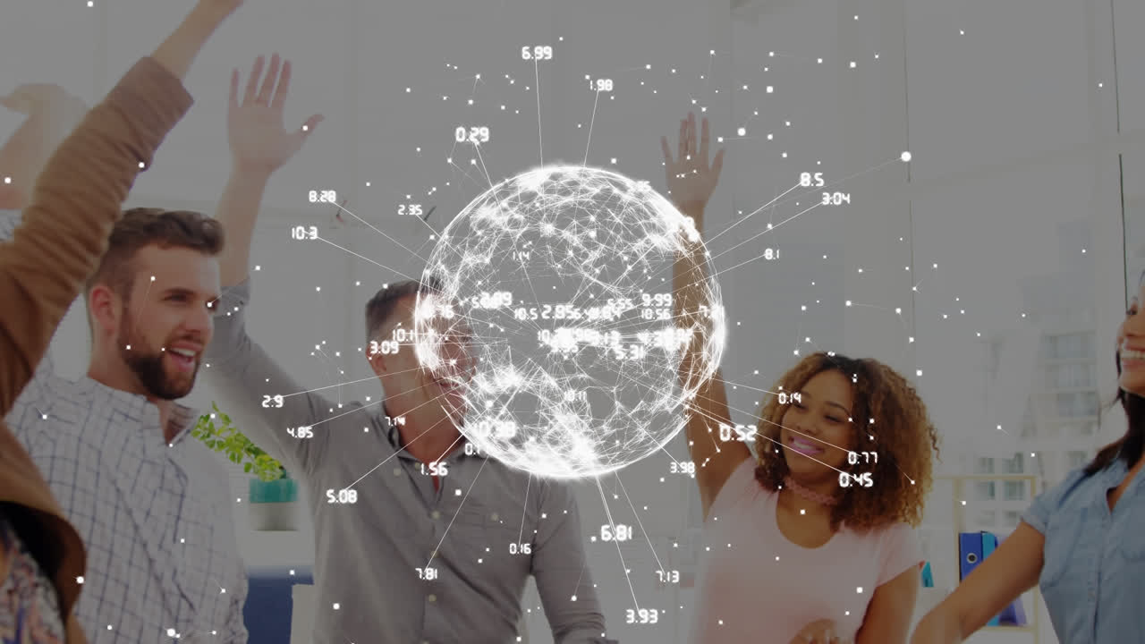 성공을 축하하는 팀