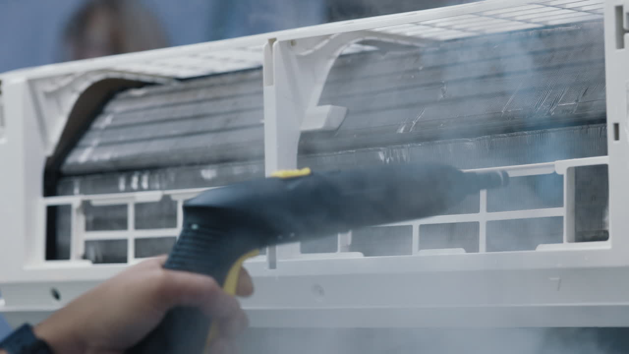 Steam Cleaning an Air Conditioner