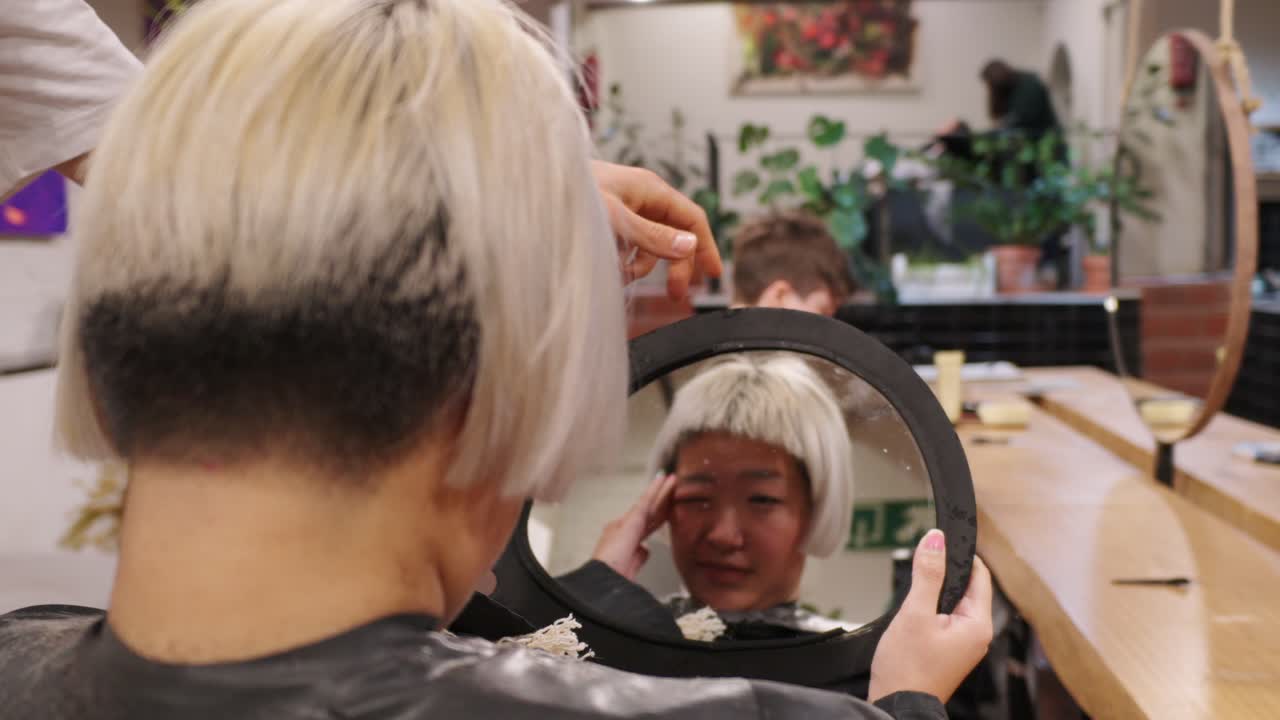 Haircut in a Salon